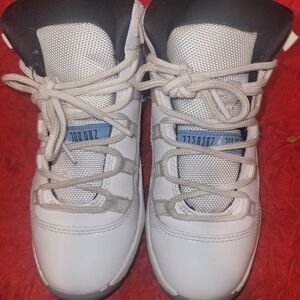 Jordan Kids White and Gray Sneakers